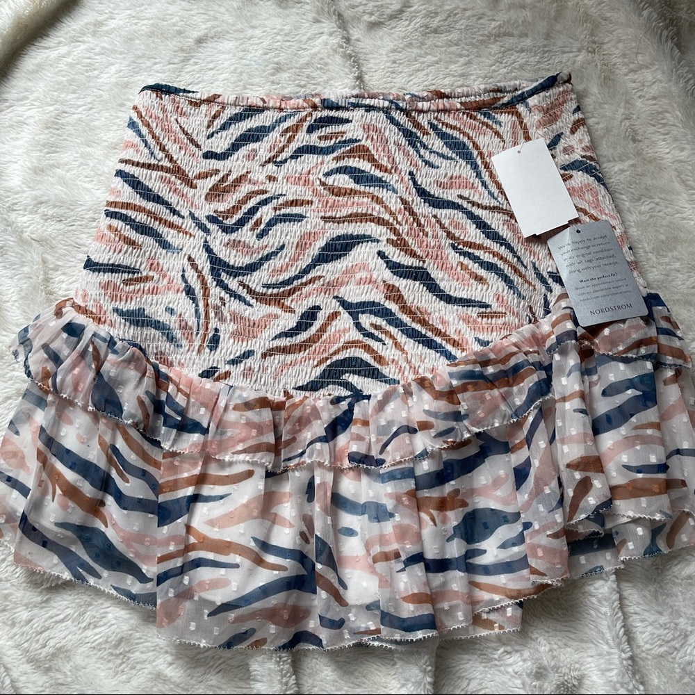 SAYLOR Revolve smocked printed skirt new with tags size m